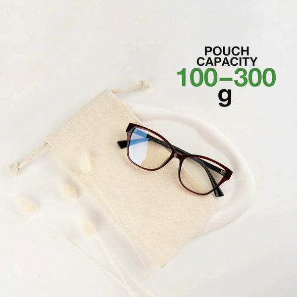 Blank Cotton Drawstring Pouch – 4"x8" (10x20 cm) Natural Muslin Favor Bag - Pamusan.com