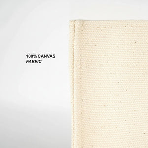 Blank Large Canvas Tote Bag with Woven Handles – 14.5"x14.5"x5.5" (37x37x14 cm) - Pamusan.com