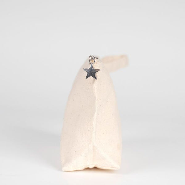 Canvas Clutch Pencil Case with Star Zipper Pull – 9" x 5" x 2" - Pamusan.com