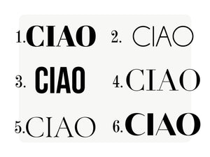 Ciao ! Italy Wedding Favor Bag, Italian Wedding Welcome Bag, Italy Gift, Custom Italy Wedding Totes - Pamusan.com