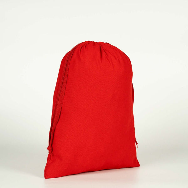 Custom Fabric Pouch Red - 10" x 14"(25 cm x 35 cm) - 4 oz - Pamusan.com