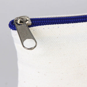 Custom Pencil Case 8" × 4" (21 × 10 cm) 6 oz – Saxe Blue Zipper - Pamusan.com
