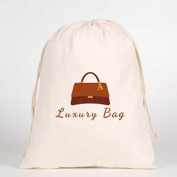 Customizable Laminated Cotton Drawstring Pouch – 12" × 16" (30 × 40 cm), 4 oz - Pamusan.com