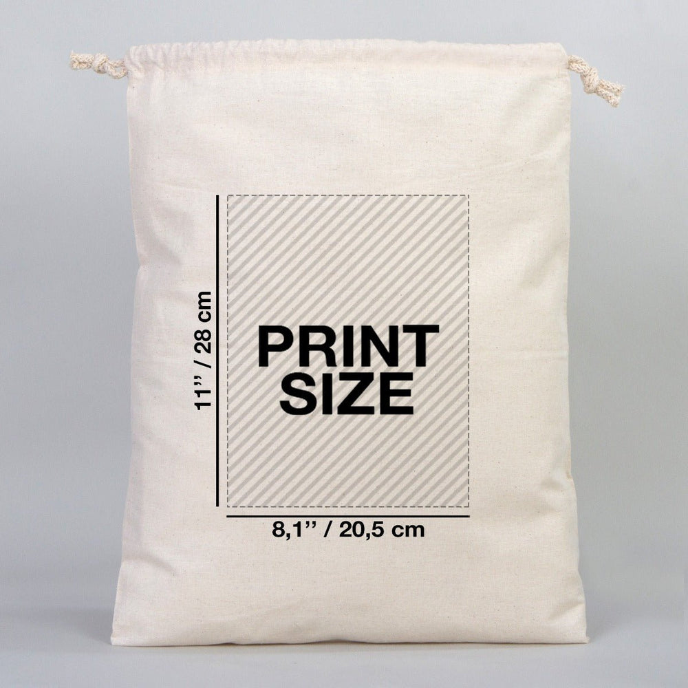 New Year Cotton Drawstring Bag 16" × 20" (40 × 50 cm) – Custom Gift Pouches - Pamusan.com