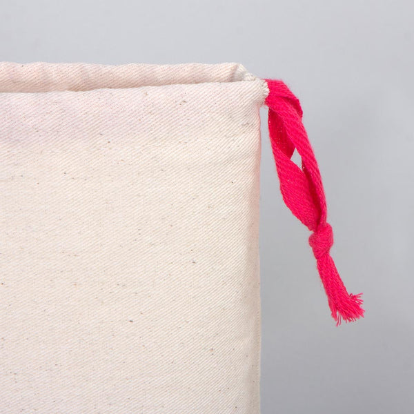 Fabric Pouch 6" W x 8" H – Fushia Drawstring - Pamusan.com