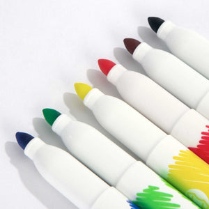 Fun Activity Set | 4 Double - Sided Colorable Totes/ Pencil Pouch 14"x16" / Fabric Marker - Pamusan.com