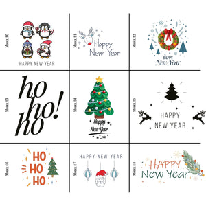 New Year Ribbon Pouch 8" x 12" (20 x 30 cm) – Custom Cotton Bag with Holiday Characters - Pamusan.com
