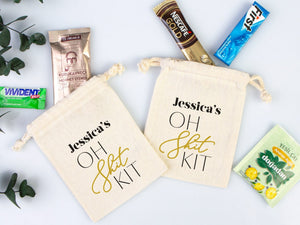 Oh Shit Kit Hangover Bags – Custom Name Survival Pouch for Bachelorette Parties — custom print | Pamusan