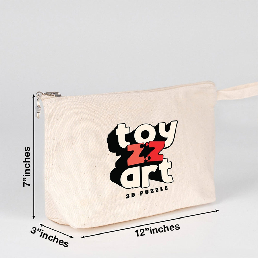 Personalized Canvas Clutch - 12" x 7" x 3" - Pamusan.com