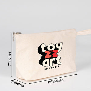 Personalized Canvas Clutch - 12" x 7" x 3" - Pamusan.com
