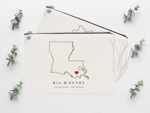 Wedding Clutch, 10"W x 7"H France Custom Wedding Clutch Bag, Italy Bridesmaid Gift, Personalized Wedding - Pamusan.com